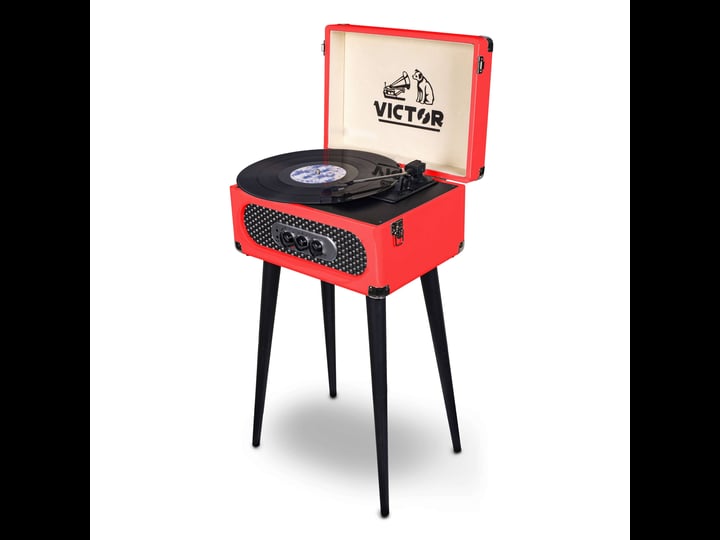 victor-andover-5-in-1-music-center-with-chair-height-legs-red-1