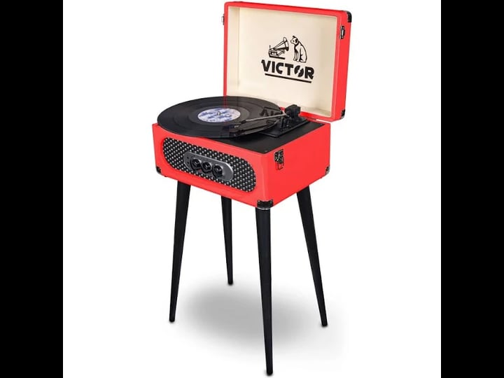 victor-audio-andover-5-in-1-music-center-with-chair-height-legs-red-1