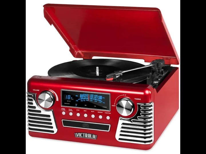 victrola-retro-record-player-stereo-with-bluetooth-and-usb-digital-encoding-red-1