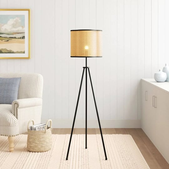 vidalite-gal-rattan-and-velvet-tripod-floor-lamp-1