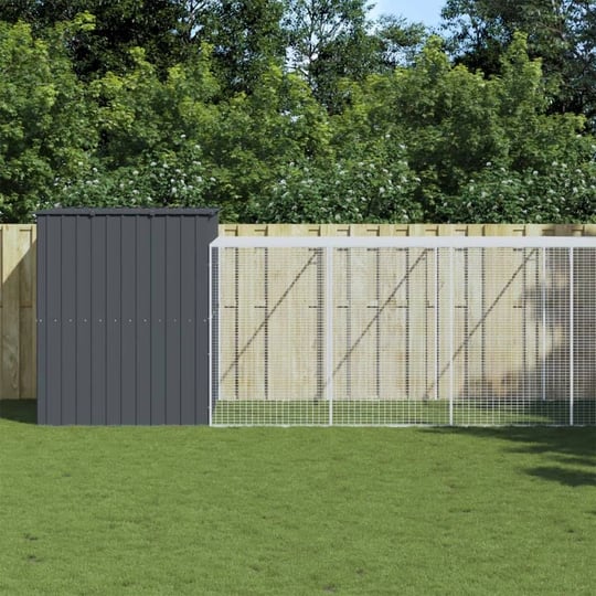 vidaxl-dog-house-with-run-anthracite-84-3x260-2x71-3-galvanized-steel-1
