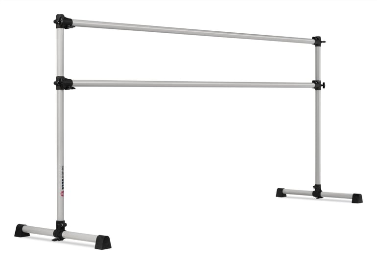 vita-barre-prodigy-8-ft-aluminum-portable-double-ballet-barre-satin-silver-size-9