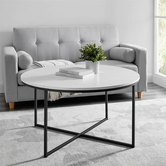 vivian-glam-x-leg-round-coffee-table-faux-white-marble-black-saracina-home-1