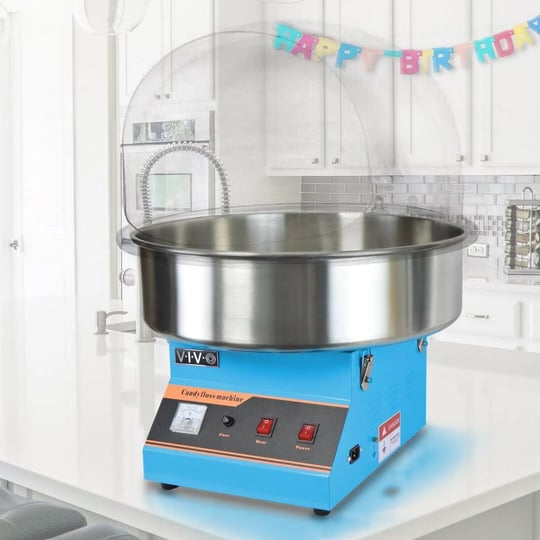 vivo-pink-electric-commercial-cotton-candy-machine-candy-floss-maker-with-bubble-shield-candy-kit-1-1
