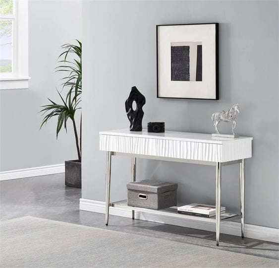 waves-glossy-white-two-drawer-console-table-coast-to-coast-71103