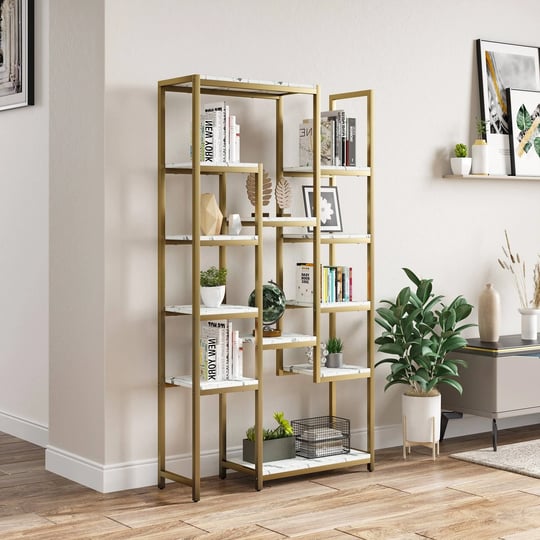wedealfu-inc-wood-6-tier-gold-bookshelf-71-inch-tall-modern-free-standing-bookshelf-with-12-shelves--1