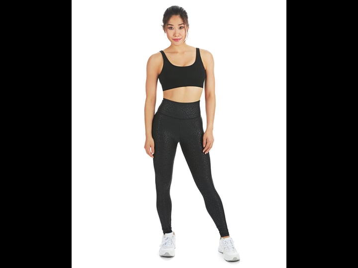 wellfit-leopard-print-scrunch-butt-stitch-comfort-waist-athletic-legging-xs-black-1