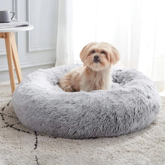 western-home-wh-calming-dog-cat-bed-anti-anxiety-donut-cuddler-warming-cozy-soft-round-bed-fluffy-fa-1