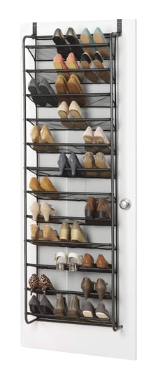 whitmor-36-pair-over-the-door-shoe-rack-gunmetal-1