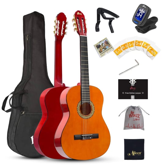 winzz-39-inches-classical-guitar-full-size-beginner-acoustic-with-bag-capo-tuner-strings-1