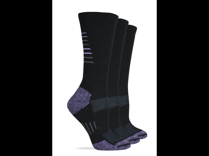 wise-blend-ladies-merino-wool-blend-seamless-toe-hiker-crew-socks-3-pair-black-medium-1