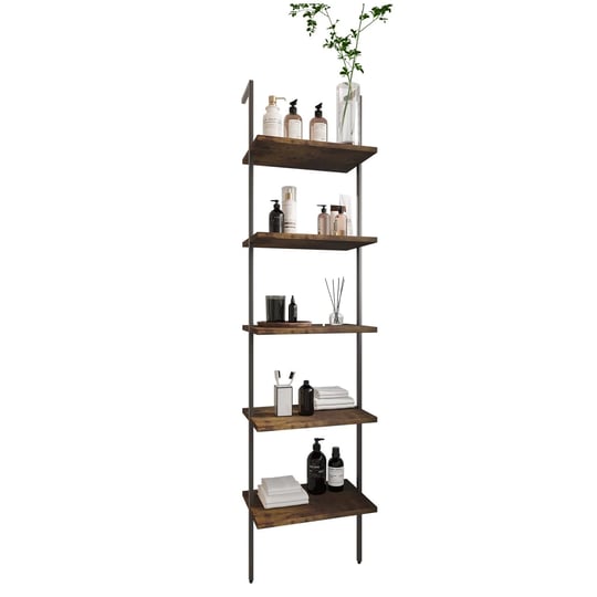 wolawu-ladder-shelf-5-tiers-metal-industrial-bookshelfrustic-brown-wood-tall-open-storage-rack-and-d-1
