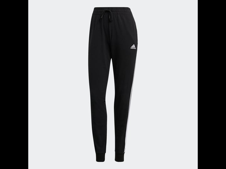 womens-adidas-essentials-3-stripes-pants-black-white-small-1