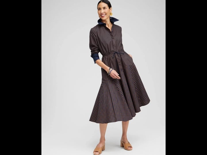 womens-asymmetrical-mixed-print-shirt-dress-in-navy-blue-size-16-18-chicos-spring-dresses-1
