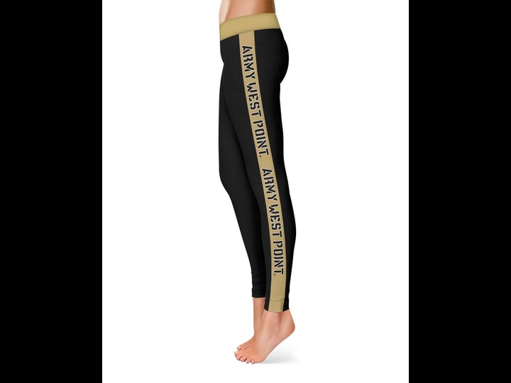 womens-black-gold-army-black-knights-side-stripe-yoga-leggings-1