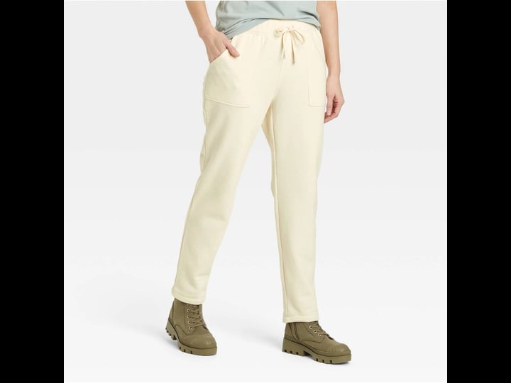 womens-high-rise-fleece-jogger-pants-universal-thread-cream-xxl-1