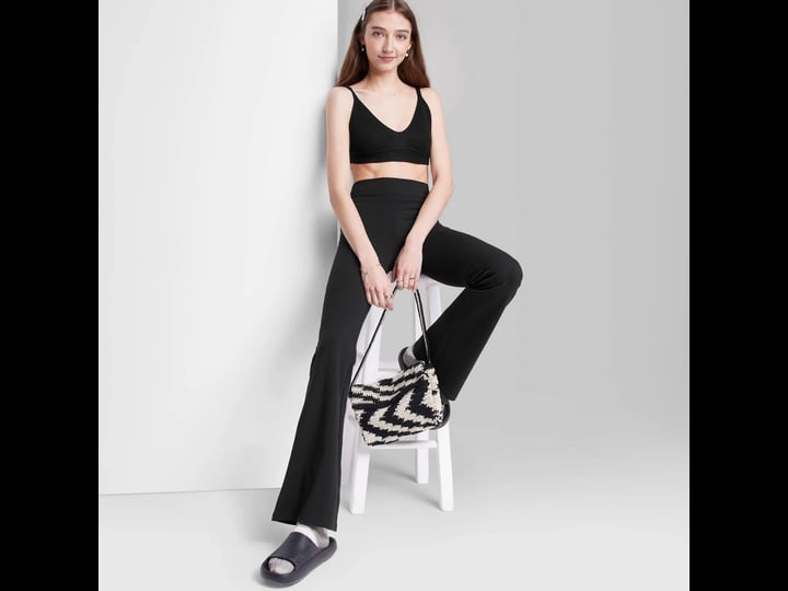 womens-high-waisted-flare-leggings-wild-fable-black-s-1