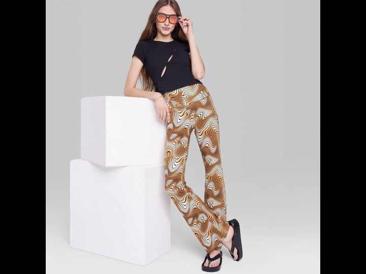 womens-high-waisted-flare-leggings-wild-fable-brown-swirl-xxs-1