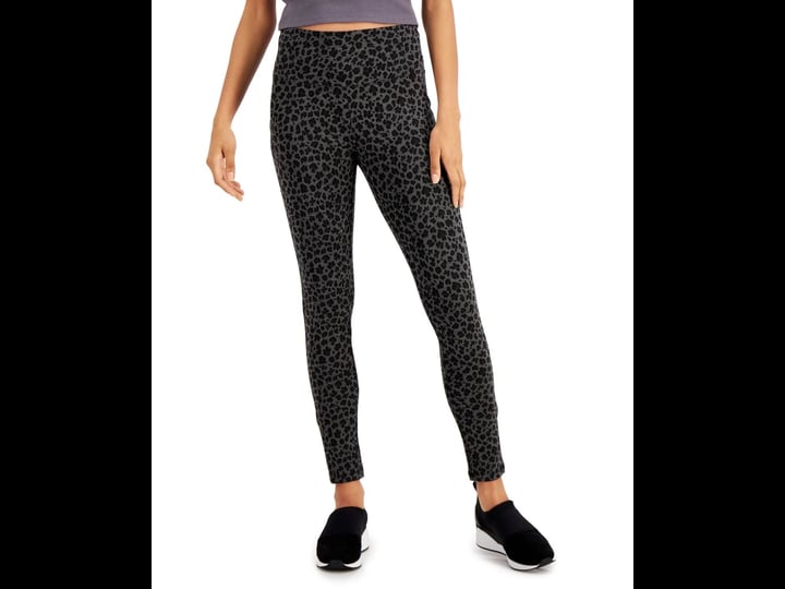 womens-leggings-high-rise-leopard-print-black-and-grey-size-xl-inc-nwt-1