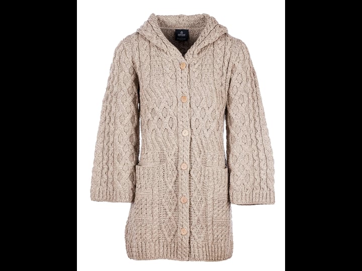 womens-long-merino-wool-cardigan-with-hood-by-aran-mills-beige-medium-1