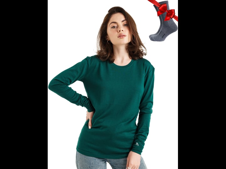 womens-merino-long-sleeve-165-forest-green-s-1