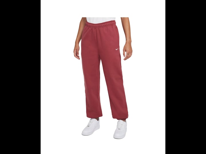 womens-nike-nrg-fleece-sweatpants-red-1