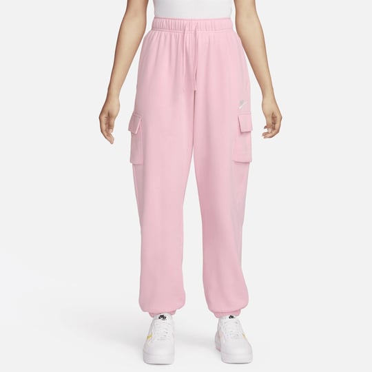 womens-nike-sportswear-club-fleece-mid-rise-oversized-cargo-sweatpants-in-pink-1