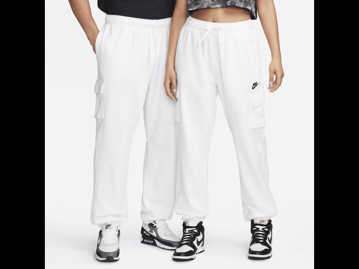 womens-nike-sportswear-club-fleece-midrise-cargo-pants-size-xxl-white-1