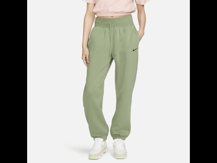 womens-nike-sportswear-phoenix-fleece-high-waisted-oversized-sweatpants-in-green-size-2xl-dq5887-387
