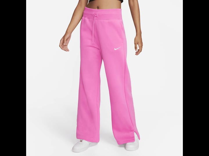 womens-nike-sportswear-phoenix-fleece-high-waisted-wide-leg-sweatpants-in-pink-size-large-dq5615-676