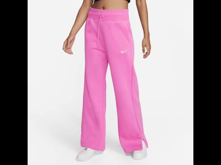 womens-nike-sportswear-phoenix-fleece-high-waisted-wide-leg-sweatpants-in-pink-size-medium-dq5615-68