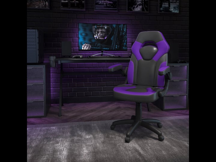 x10-gaming-chair-racing-office-ergonomic-computer-pc-adjustable-swivel-chair-with-flip-up-arms-purpl-1