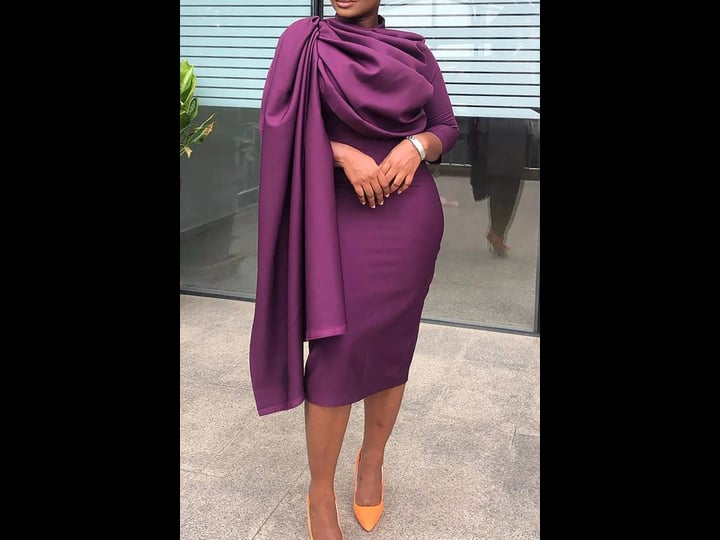 xpluswear-plus-size-mock-neck-satin-elegant-dresses-semi-formal-purple-fall-winter-midi-dresses-1