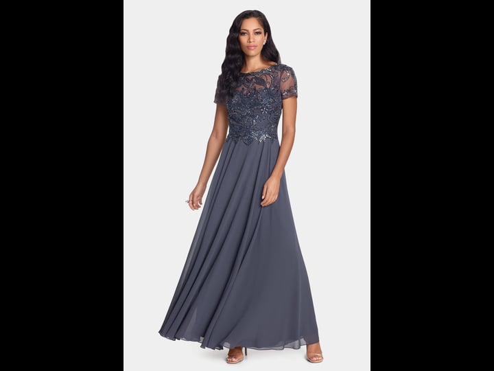 xscape-beaded-short-sleeve-gown-in-charcoal-1