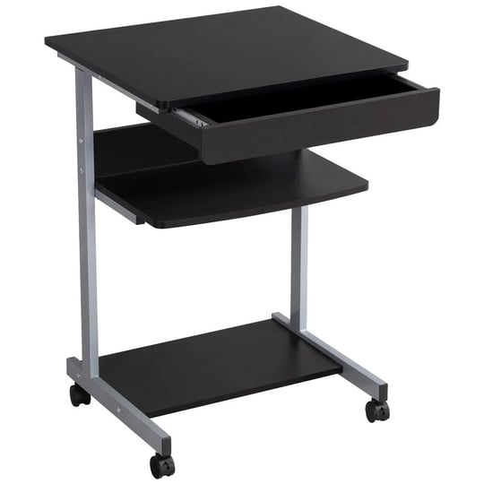 yaheetech-rolling-laptop-computer-desk-student-bedside-table-black-1
