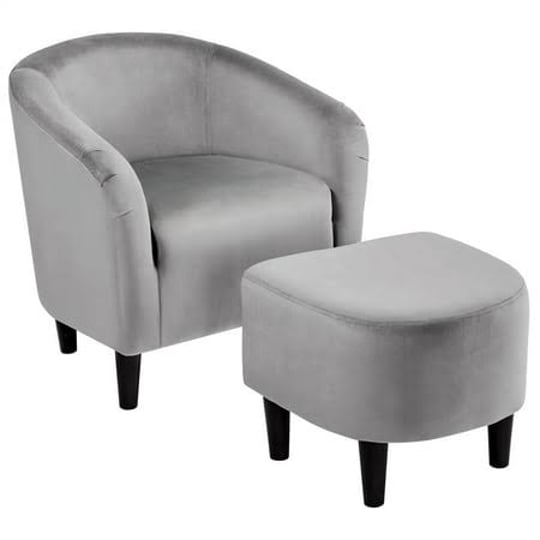 yaheetech-upholstered-barrel-velvet-club-chair-and-ottoman-set-accent-arm-chair-set-for-bedroom-livi-1