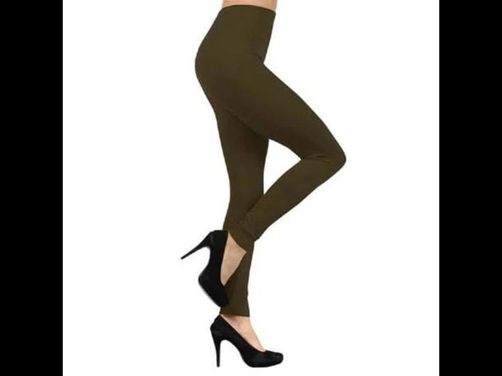 yelete-women-sports-leggings-with-fleece-lined-workout-running-pants-army-green-plus-womens-size-xl-1