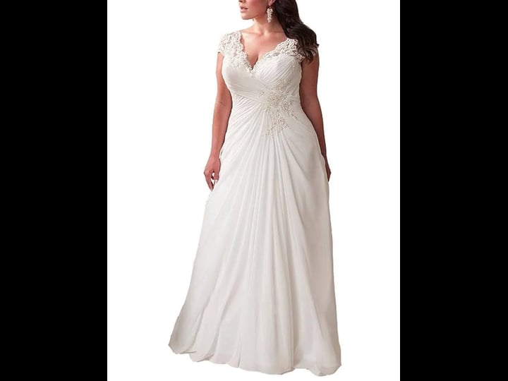 yipeisha-womens-elegant-applique-lace-wedding-dress-v-neck-plus-size-beach-bridal-gowns-1