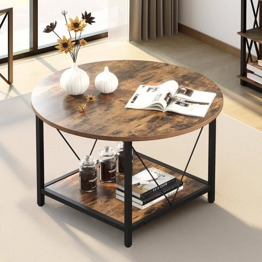 yitahome-round-coffee-table-for-living-room-rustic-circle-coffee-tables-with-storage-shelf-retro-far-1