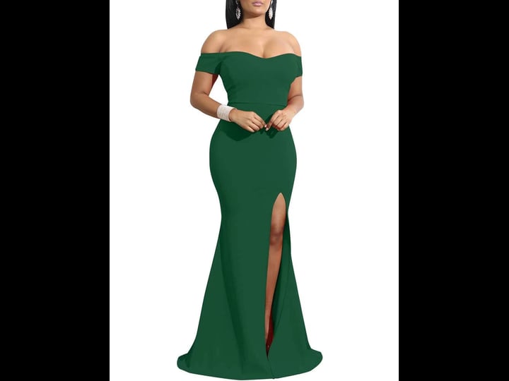 ymduch-womens-off-shoulder-high-split-long-formal-party-dress-evening-gown-dark-green-womens-size-xl-1