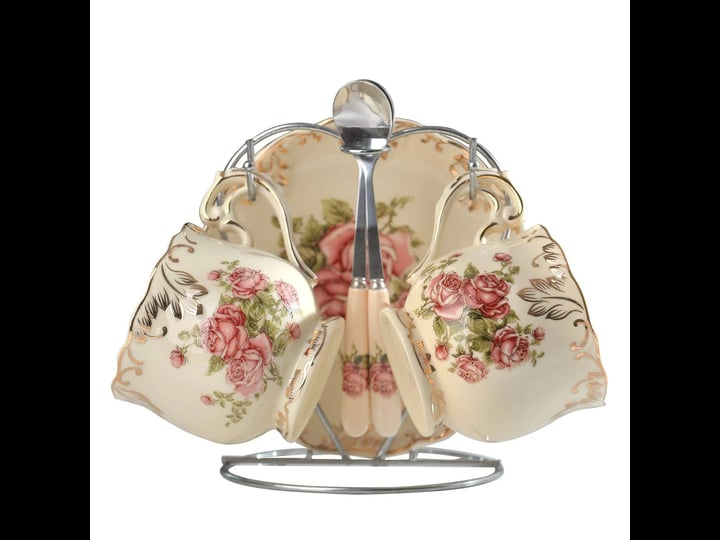yolife-rose-pattern-ivory-tea-cups-and-saucers-set-coffee-cup-set-with-saucer-a-1