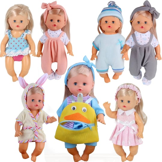 young-buds-8pcs-for-8-9-10-inch-baby-doll-clothes-dress-newborn-baby-doll-accessories-gown-costumes--1