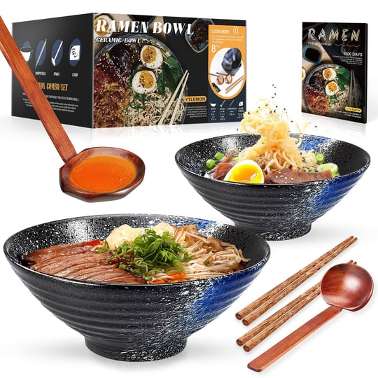 ytlemon-pottery-ramen-bowls-set-of-2-ideal-for-noodle-salad-pasta-dinnerware-ceramic-japanese-bowl-3