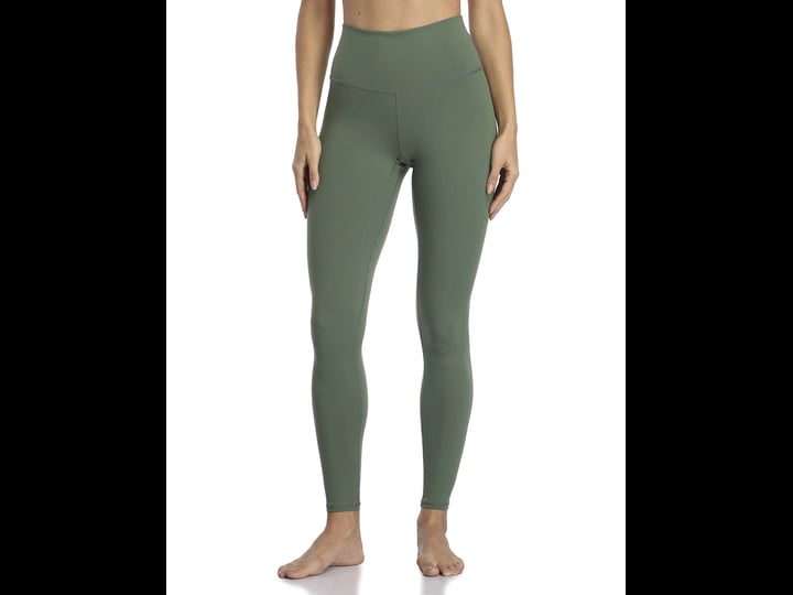 yunoga-womens-ultra-soft-high-waisted-seamless-leggings-tummy-control-yoga-pants-army-green-small-1