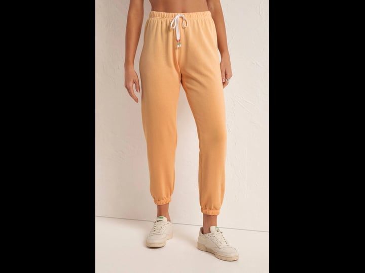 z-supply-womens-high-tides-jogger-pant-orange-cream-small-1