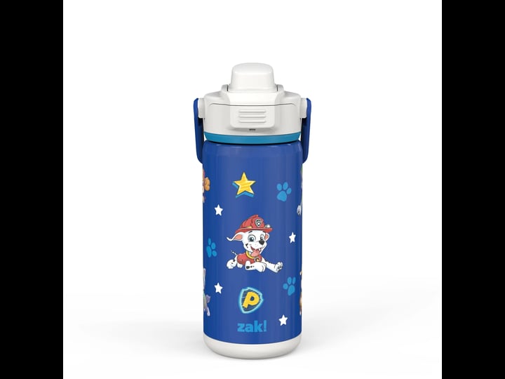 zak-designs-14oz-stainless-steel-kids-water-bottle-with-antimicrobial-spout-paw-patrol-1