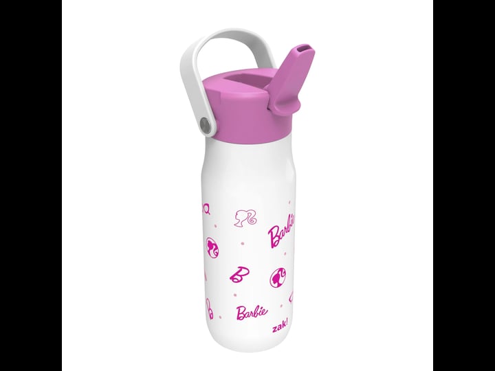zak-designs-20-fl-oz-stainless-steel-barbie-water-bottle-with-straw-pink-white-1