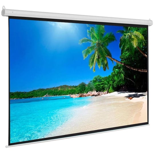 zimtown-100-home-movie-manual-projection-screen-pull-down-projector-white-1