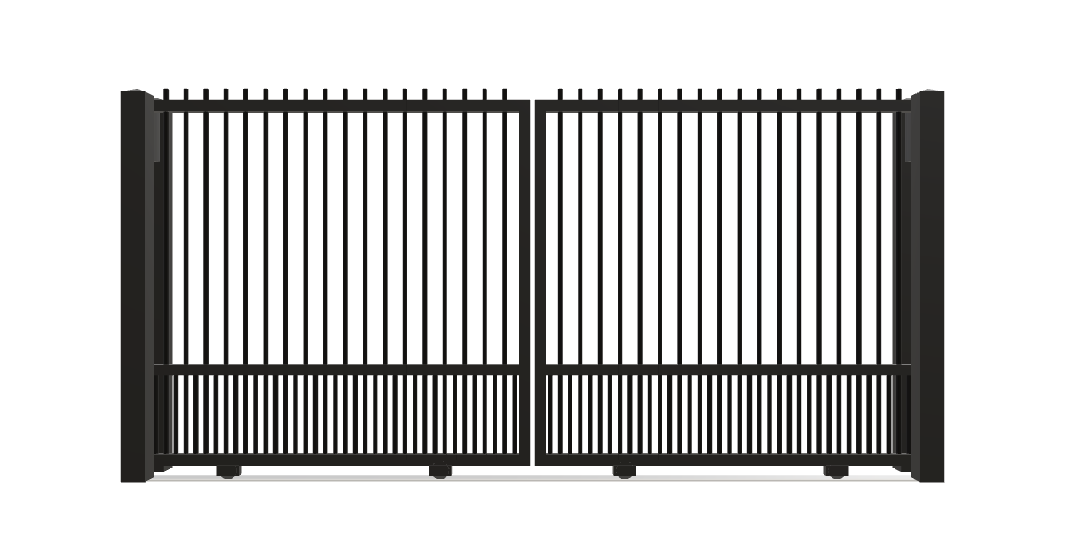 Drawing of the configured Driveway Gate, 12'6" wide × 6'0" high, with dimensions