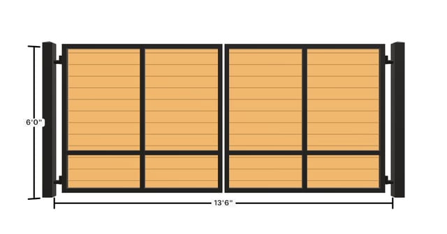 Square top · Horizontal ironwood